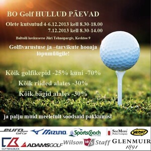 BO Pro Shopi hooajalõpu soodusmüük ja 2014 aasta uute golfitoodete tutvustus!